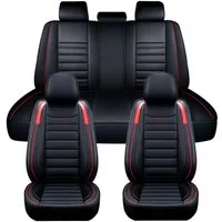 ELUTO Autositzbezug, Universal Luxus 5 Sitz Autositzbezüge Kunstleder Komplettset