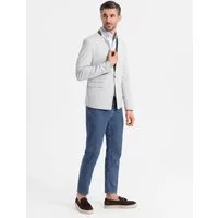 OMBRE Sakko Sakko aus Rayon in Melange mit Stehkragen für Herren