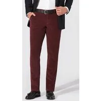 Hiltl Cordhose Tamo Cordhose Herren Slim Fit Casual Corduroy, bordeauxrot, 102 elastische Cord Chino aus Baumwolle, moderne Casual Hose