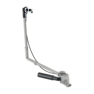 Geberit d52 Badewannenablauf 150701006 mit Drehbetätigung und Zulauf, Länge 73cm, DN 40