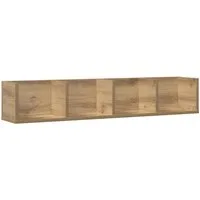 vidaXL Regal CD-Wandregal Artisan-Eiche 100x18x18 cm Holzwerkstoff, 1-tlg.