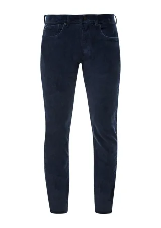 s.Oliver Red Label - Slim Fit: Hose in Kordsamt blau - Gr. - 31/32