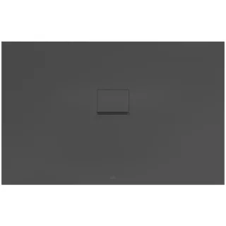 Villeroy und Boch Squaro Infinity Duschwanne UDQ1490SQI2MV1S 140 x 90 x 4 cm, anthracite, Aufmaß für flächenbündige Installation