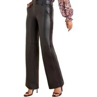 Love & Roses Lederhose Love & Roses weite Kunstlederhose, Regular (1-tlg)