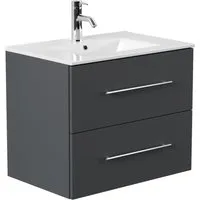 Magnolia Home Waschtisch Badmöbel Firenze 70 SoftClose grafit