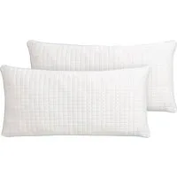 RIBECO Kissenhülle Olaf, Ersatzkissenbezug mit kühlender & wärmender Seite, (2 Stück), der perfekte Bezug für den Sommer!
