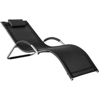 SoBuy Gartenliege OGS38, Sonnenliege Gartenliege Relaxstuhl Liegestuhl für Gärten, Balkon