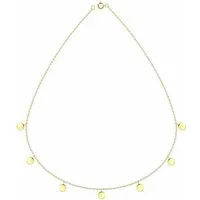 ALEXANDER YORK Kette mit Anhänger PLÄTTCHEN in Gold, 925 Sterling Silber