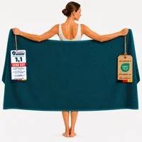Komfortec Saunatuch 100x200 Extra Große XXL Premium Saunatuch, Unifarben (1-St), extra Große XXL, Schnelltrocknend, Frottee, Weich, Baumwolle