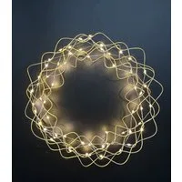 Trend Line Dekokranz TrendLine LED Lichterkranz Ø 30 cm gold warmweiß
