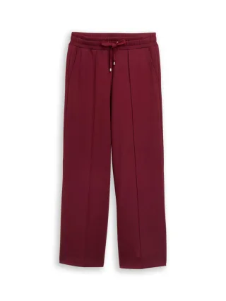 Tom Tailor - Wide-Leg-Hose aus Scuba rot - Gr. - 32