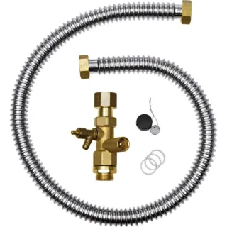 Bosch Anschlussset 63019422 flexibles Leitung und Kappenventil, für externes MAG