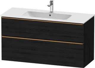 Duravit D-Neo Waschtischunterbau wandhängend Eiche Schwarz Matt 1210x462x625 mm - DE4364004160000 DE4364004160000