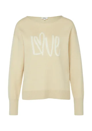 s.Oliver - Strickpullover beige - Gr. - 42