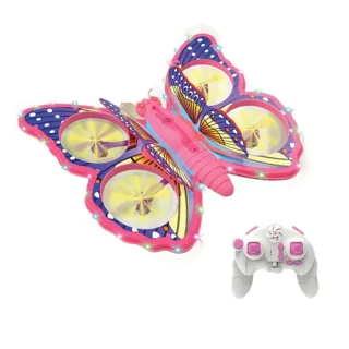 E0-25 Flying Glitter Butterflying Intelligent Gravity Sensor Obstacle Altitude Hold Mode 360° Filp Colorful LED Lighting