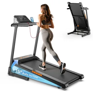 [EU Direct] Formill FT61 3.0HP Walking Pad Treadmill with 15° Incline - 13.5km/h Top Speed, 300lbs Load, LCD, Ultra-Quie
