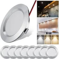 Sunicol LED Einbauleuchte Deckenlampen, Wohnmobil Flach Spot Einbaustrahler, 12V 3W RV Boot, Warmweiß Neutralweiß Kaltweiss Auto Innenleuchten Wohnwagen
