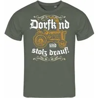 deinshirt Print-Shirt Herren T-Shirt Dorfkind und stolz drauf Funshirt mit Motiv