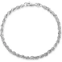 Firetti Armband Schmuck Geschenk Silber 925 Armschmuck Armkette Armband Kordelkette, Made in Germany