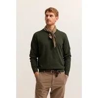 bugatti Rundhalspullover Regular Fit Basic Essential aus reiner Baumwolle