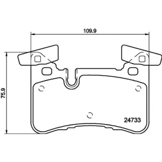 Hella Bremsbel?ge hinten Mercedes C-Klasse Cls E-Klasse