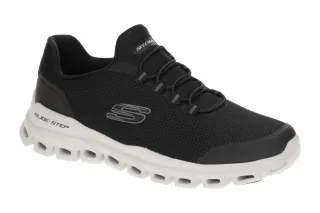 Skechers GLIDE STEP 233016 BKGY schwarz - sportliche Slipper f?r Herren
