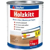 baufan® Reparaturmasse Holzkitt 1 kg Füllmasse für innen und außen
