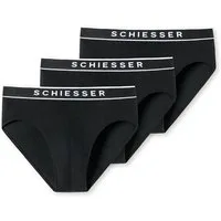 Schiesser Rioslip 95/5 (3er-Pack) mit sportlichem Webgummibund mit kontraststarken SCHIESSER-Logo