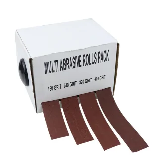 4pcs Abrasive Paper Sandpaper With Dispenser Drawable Emery Cloth Roll Polishing Tearable Abrasive Cloth Rolls