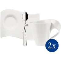 Villeroy & Boch Becher NewWave Caffee Becher-Set 6tlg, Premium Porcelain