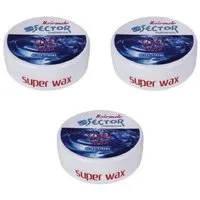 Sector Haarwachs 3x Sector Super Wax Ultra Strong Bubblegum 150ml, 3-tlg.