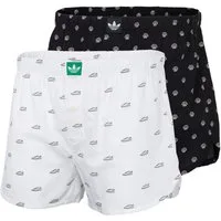 adidas Originals Boxershorts Comfort Cotton Woven (2er-Pack) Baumwolle, weit, Gummizug, Allover-Print, weich, atmungsaktiv