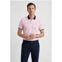 OLYMP Poloshirt Casual farbliche Kontrast-Details