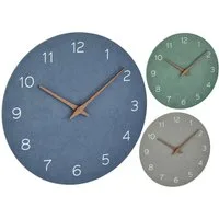 TFA Dostmann Wanduhr Analog TFA 60.3054 leises Sweep-Uhrwerk Zeiger in Holz-Optik