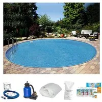 Clear Pool Rundpool PREMIUM IBIZA (Set, 6-tlg), inkl. umfangreichem Zubehör in verschiedeneren Größen