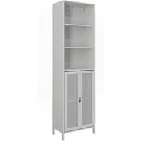 Vicco Hochschrank Liora, Weiß, 48 x 170 cm mit 2 Türen (1-St)