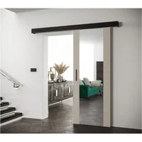 MOEBLO Schiebetür AGRA II (mit Spiegel, Soft-Close, 90x204cm, Links-Rechts), (BxHxT):90x204x7cm