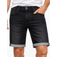 SUBLEVEL Shorts Herren Sweat Denim Bermuda Shorts Sommer Freizeit Hose Elastisches Material, Bewegungsfreundlich, Leichtes Material