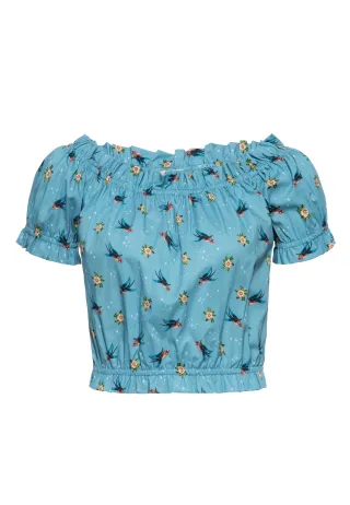 Queen Kerosin Damen Cropped Top Oldschool Tattoo