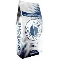 Caffè Borbone Kaffee Caffè Borbone Miscela Blu 1 Kg Kaffeebohnen, 1 x (60 % Arabica und 40 % Robusta, 1000g Röstkaffee, neapolitanische Röstung vollmundig, cremig)