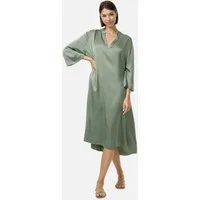 Rayshyne Satinkleid PM55 (Elegantes Satin Maxikleid mit Seidenanteil) mit Seide, fließender Fall