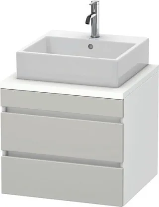 Duravit DuraStyle Konsolenwaschtischunterbau wandhängend Betongrau & Weiß Matt 600x548x512 mm - DS53 DS531500718