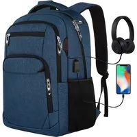 OKWISH Laptoprucksack Laptop Rucksäcke Schulrucksack Wasserbeständig Laptoptasche (Uni Tasche Businessrucksack Sportrucksack, Backpack mit Laptopfach, Anti-Diebstahl, mit USB-Anschluss), Herren Damen Jungen Teenager Arbeit Business Freizeit Reisen