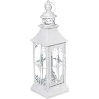 Grafelstein Kerzenhalter Laterne CHALET weiß shabby chic H40cm - KLEIN