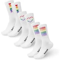 Made by Nami Socken 3 Paar Regenbogen Socken LGBTQ Accessoires (Set, 3 Paar) Gay Lesbian Pride Outfit