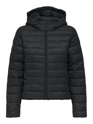 ONLY - ONLTAHIA LW QUILTED HOOD JKT NOOS OTW Black - Gr. - XS
