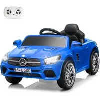 LALAHO Elektro-Kinderauto Mercedes-Benz SL500, Kinder-Elektroauto mit 2,4G Fernbedienung,12V