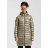 QS Wintermantel Outdoor-Mantel Leicht wattierter Steppmantel mit Kapuze