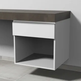 Sanipa Anbau-/Solitärschrank 2morrow (L2353) 510x500x520 Weiß-Matt, L235301 L235301