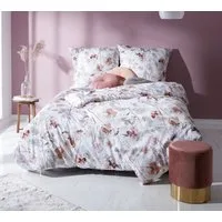 BETTWAESCHE-MIT-STIL Bettwäsche Mako Satin Bettwäsche Mohnblumen, Mako-Satin, 3 teilig